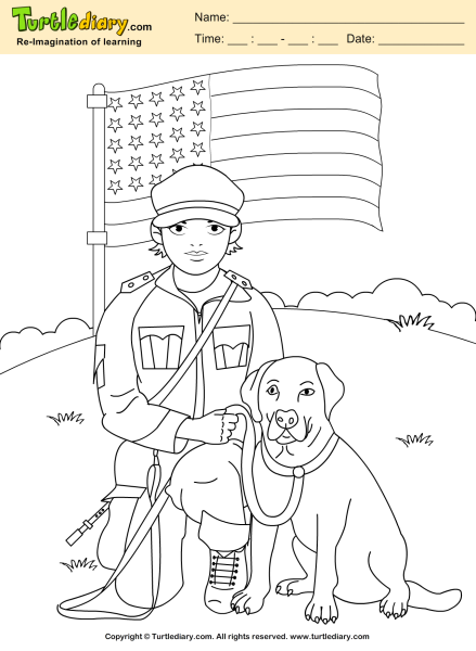 Раскраска пограничник