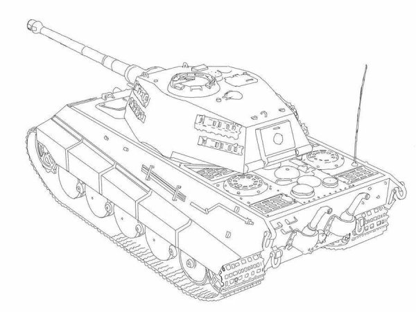 Танк раскраска т34 с тигром
