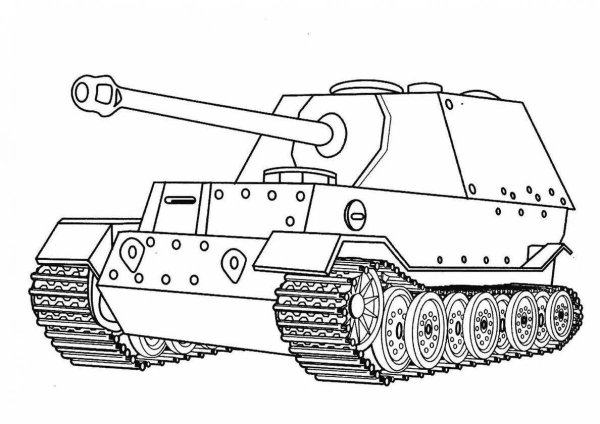 Раскраска танка кв 2