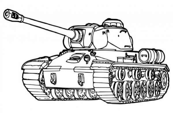 Раскраска танк т 34