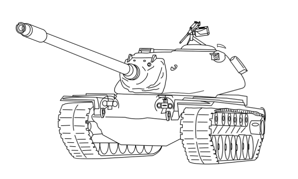 Раскраска танк а4