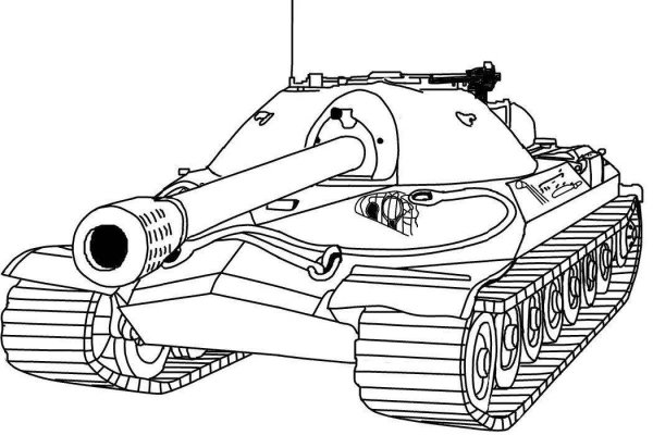 Танк ИС 3 раскраска