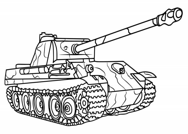 Раскраска танк т 34