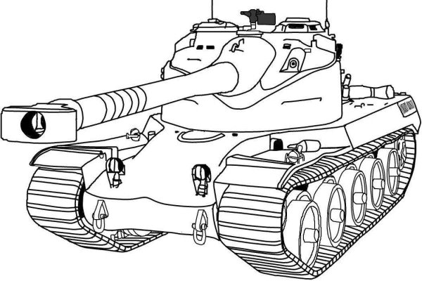 Раскраски танк тигр из мультика (46 фото)