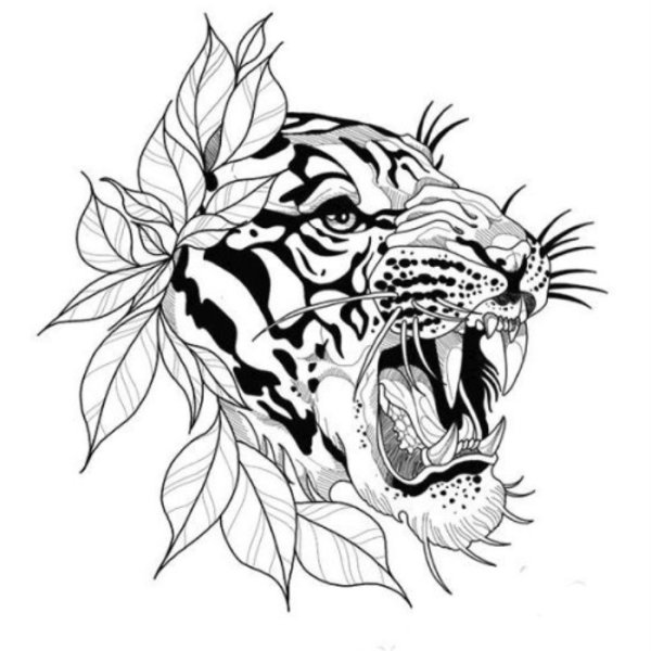 Тигр эскиз