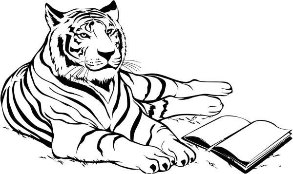 Тигр. Раскраска