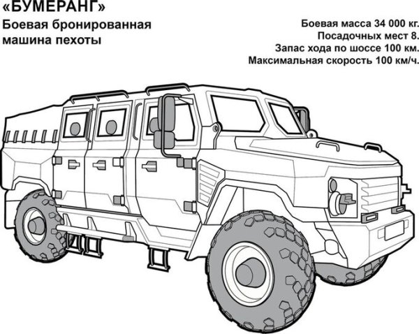 Раскраска джип тигр