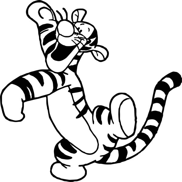 Раскраски тигры из мультфильмов (46 фото)