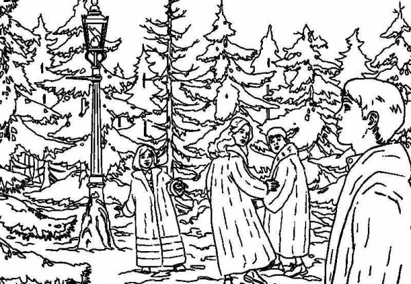 Раскраска Иван Сусанин в лесу