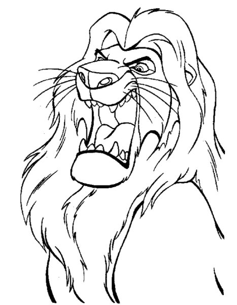 Раскраски царь лев (42 фото)