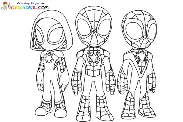 Spidey раскраска