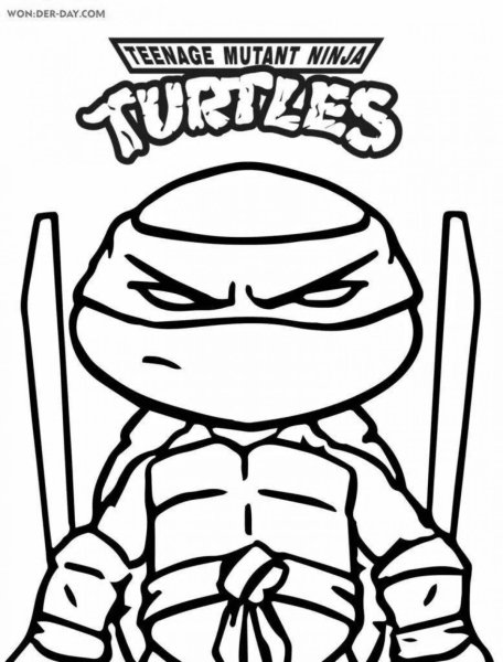 Teenage Mutant Ninja Turtles раскраска