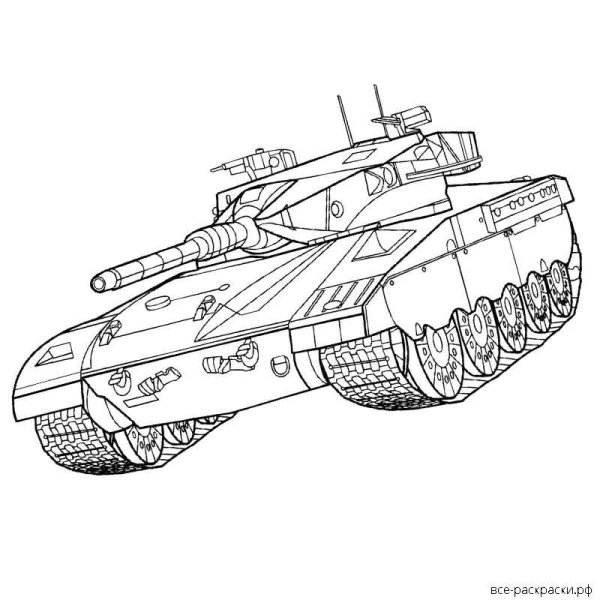 Раскраска танки