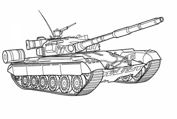Танк т-80 раскраска