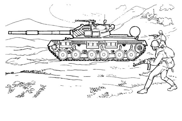 Рисунок танка т 64