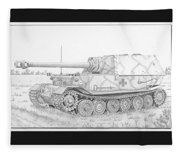 Рисунок танка Фердинанд