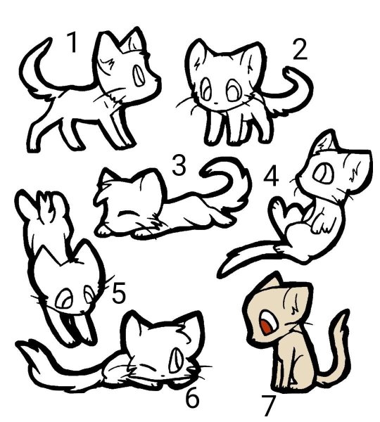 Коты Воители лайн Чиби кота