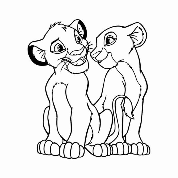 Король Лев Симба и Нала