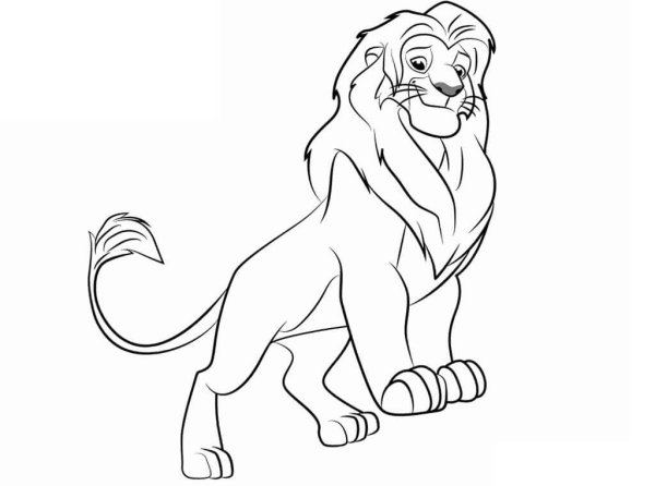Раскраски король лев гордость симбы (42 фото)