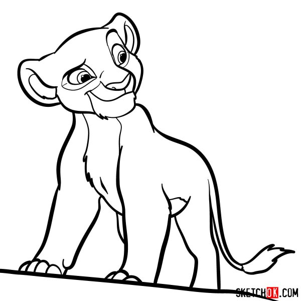 Раскраски король лев киара маленькая (39 фото)