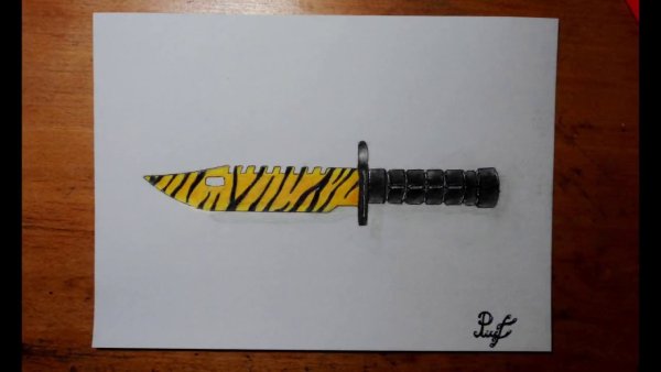 Штык нож м9 рисунок