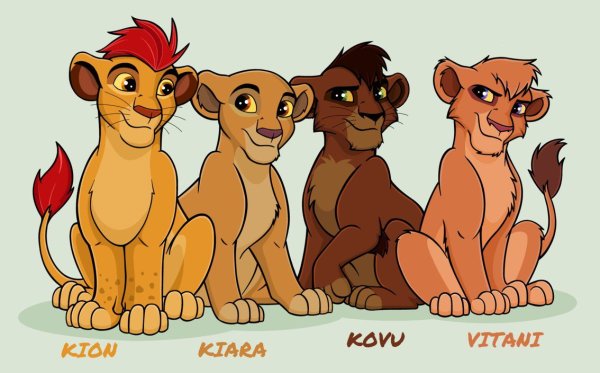 Король Лев копа Киара и Кайон