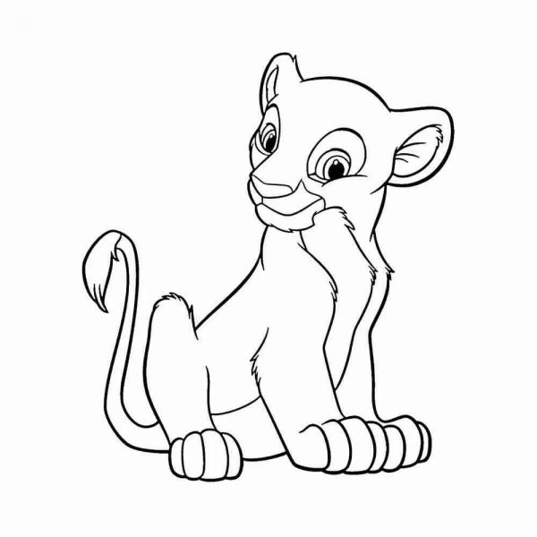 Раскраски Король Лев 2 Симба