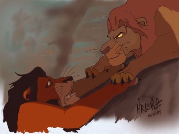 Король Лев шрам и Муфаса