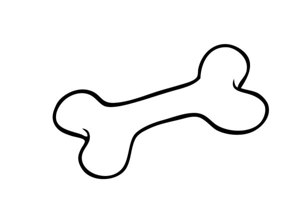 Косточка раскраска