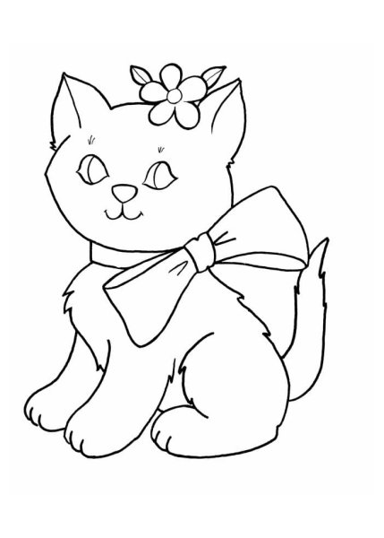 Раскраска. Котики