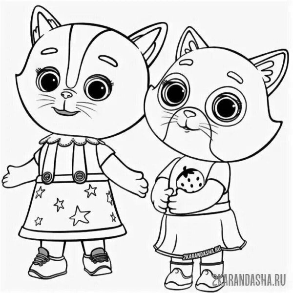 Кошечки собачки раскраска Жоржик