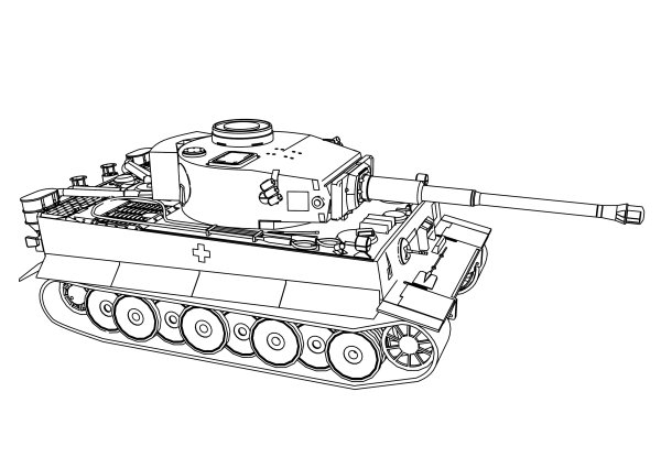 Раскраска танк кв 1