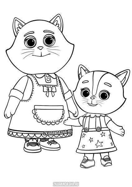 Котенок. Раскраска