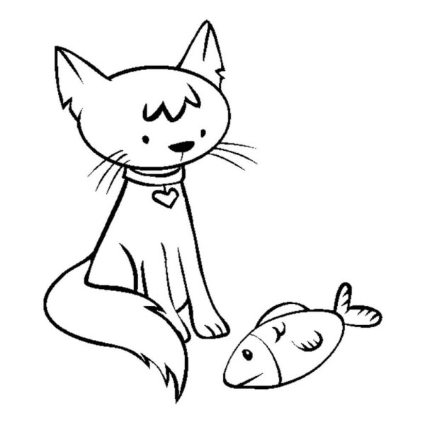 Раскраска смешные котята
