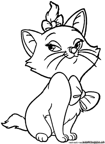 Раскраска кошечка