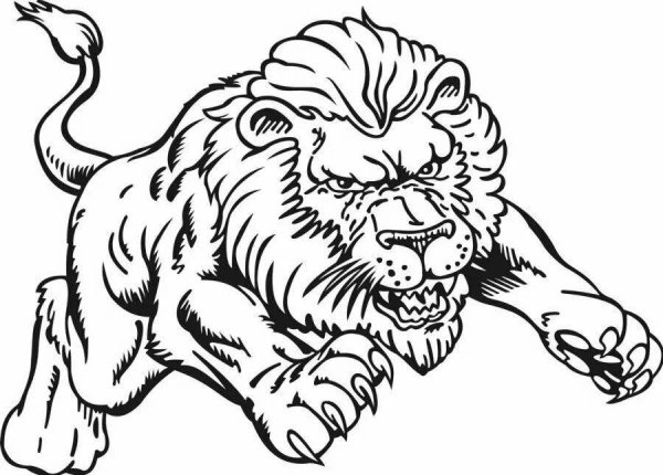 Распечатка Льва