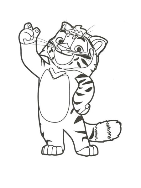 Раскраски куба тигр и лео (45 фото)