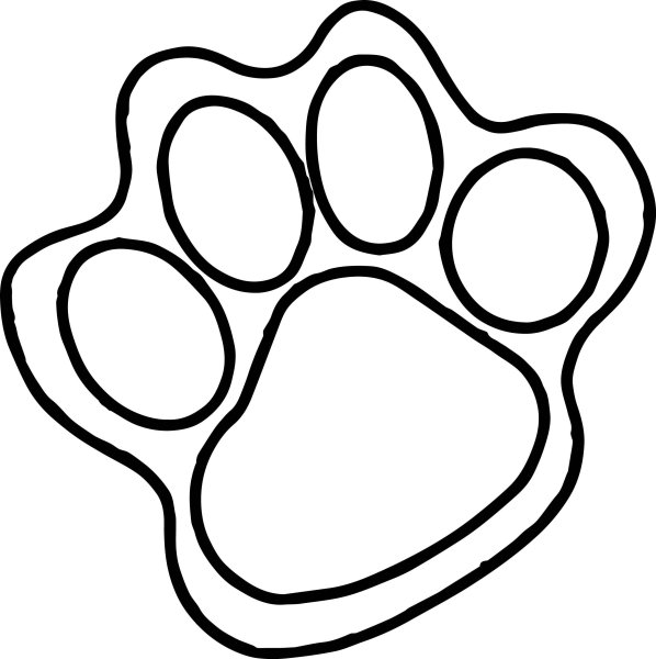 Кошачья лапка раскраска