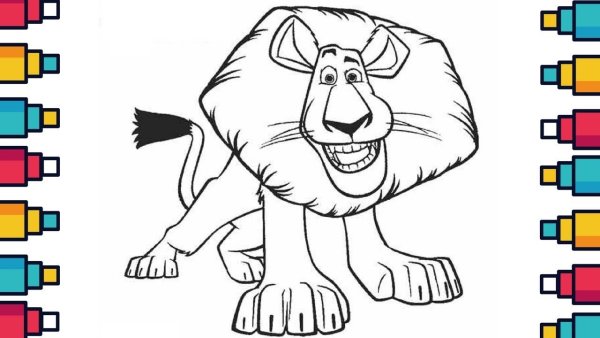 Madagascar 3 раскраски gia