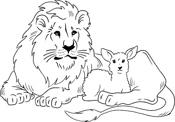 Раскраски лев и щенок (45 фото)