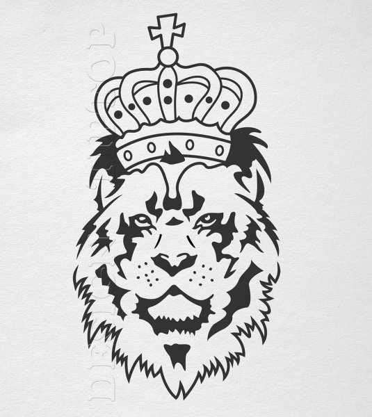 Раскраски лев с короной (37 фото)