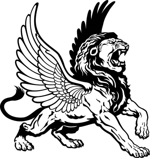 Лев с крыльями символ