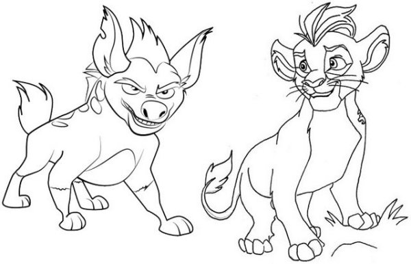 Джанджа the Lion Guard Coloring