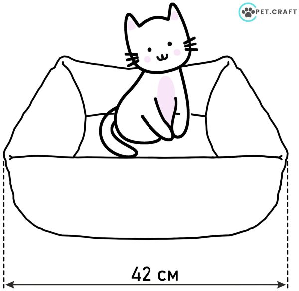 Лежанка для кошки выкройка