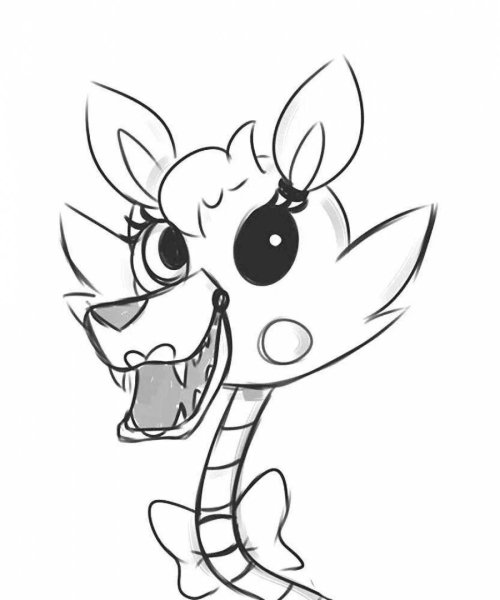 FNAF Mangle раскраска