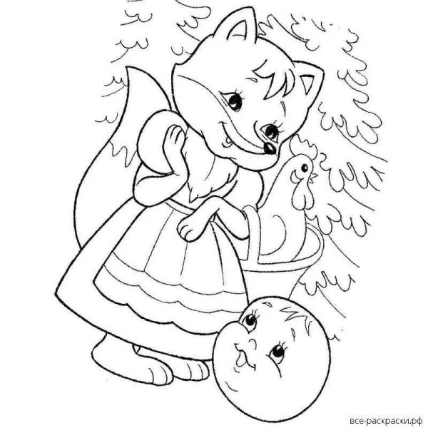 Новогодняя сказка раскраска