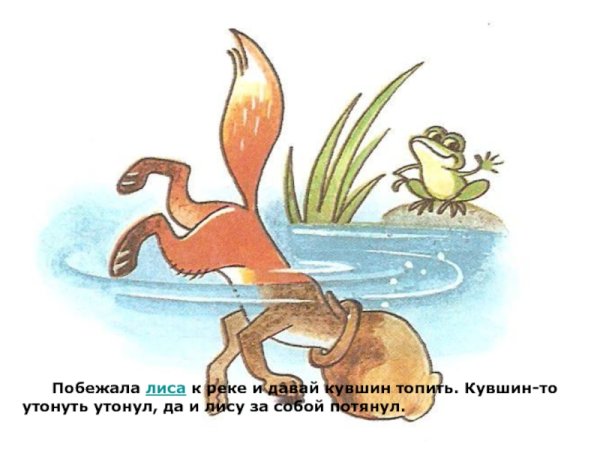 Сказка лиса и кувшин