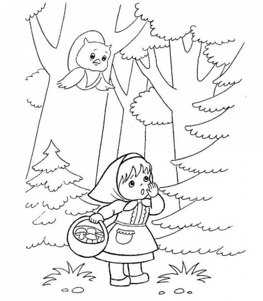 Раскраски сказки для детей 3-4 лет