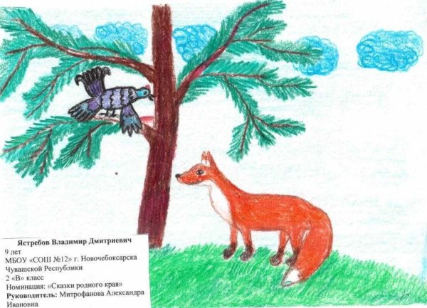 Сказка лиса и тетерев
