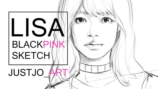 Lisa BLACKPINK срисовка